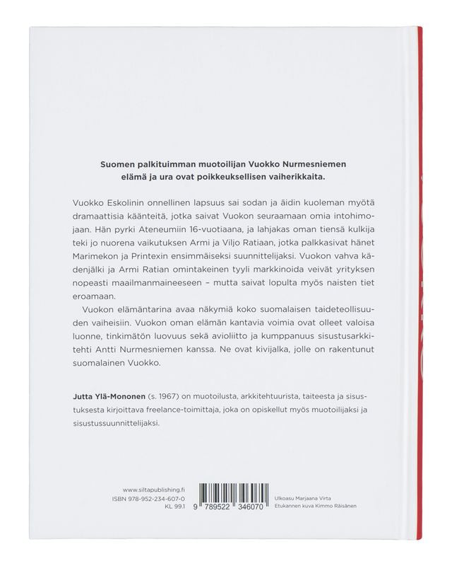 Vuokko Nurmesniemi elämäkerta