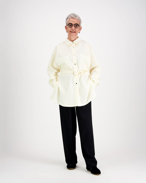 Isopaita Valkoinen 100% villa
