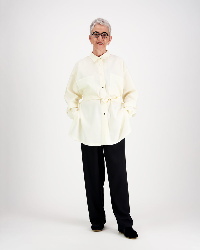 Isopaita Valkoinen 100% villa